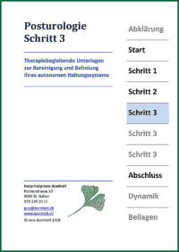 Posturologie Skript zum Behandlungsschritt "Schritt 3" von Jens Bomholt: Titelblatt